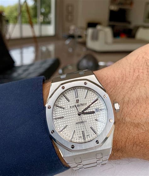 audemars piguet royal oak automatik weiß|Audemars Piguet royal oak donna.